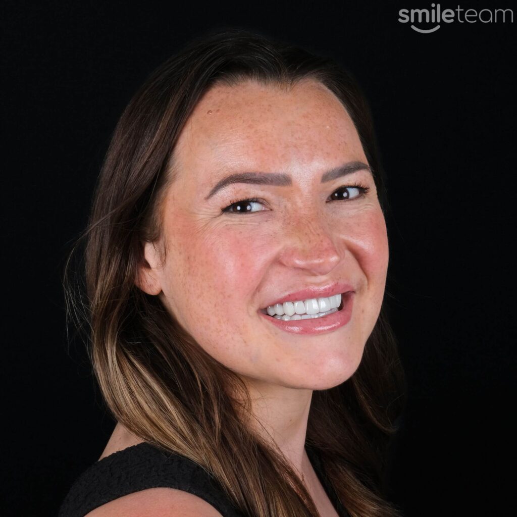 happy woman receiving dental treatment in antalya