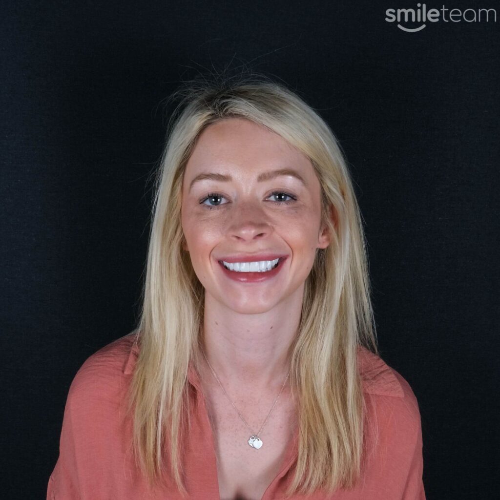 happy patient receiving dental treatment in turkey