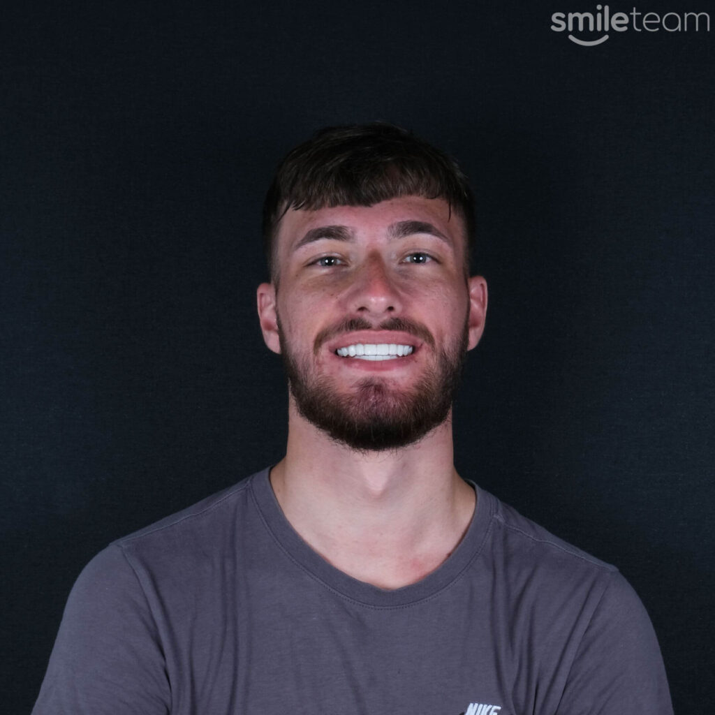 happy patient receiving dental treatment in turkey